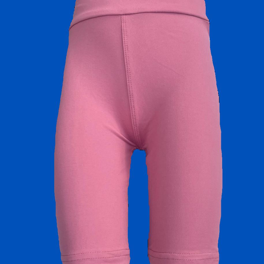 Dusk rose solid colour Bermuda shorts