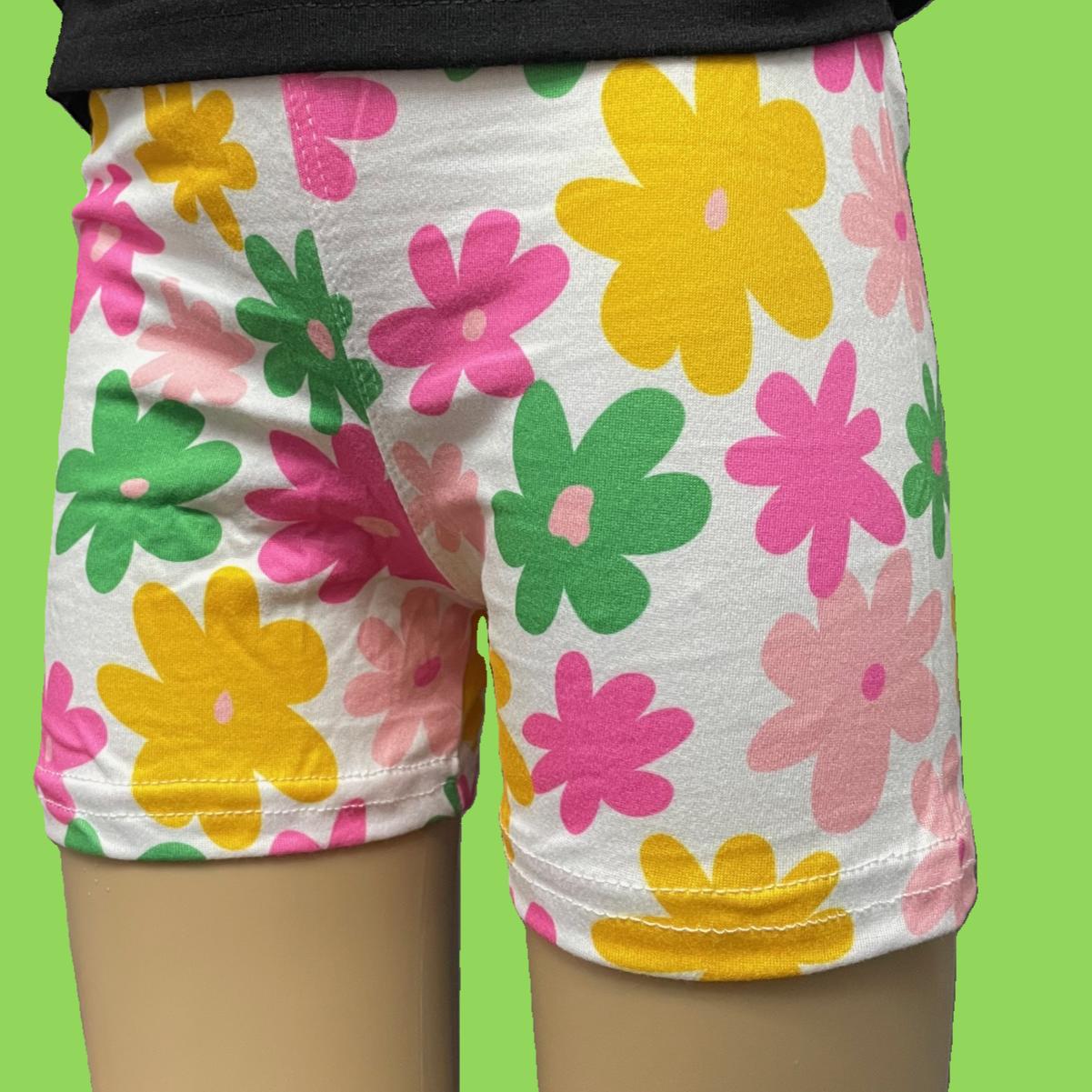 Girls flower design Summer shorts