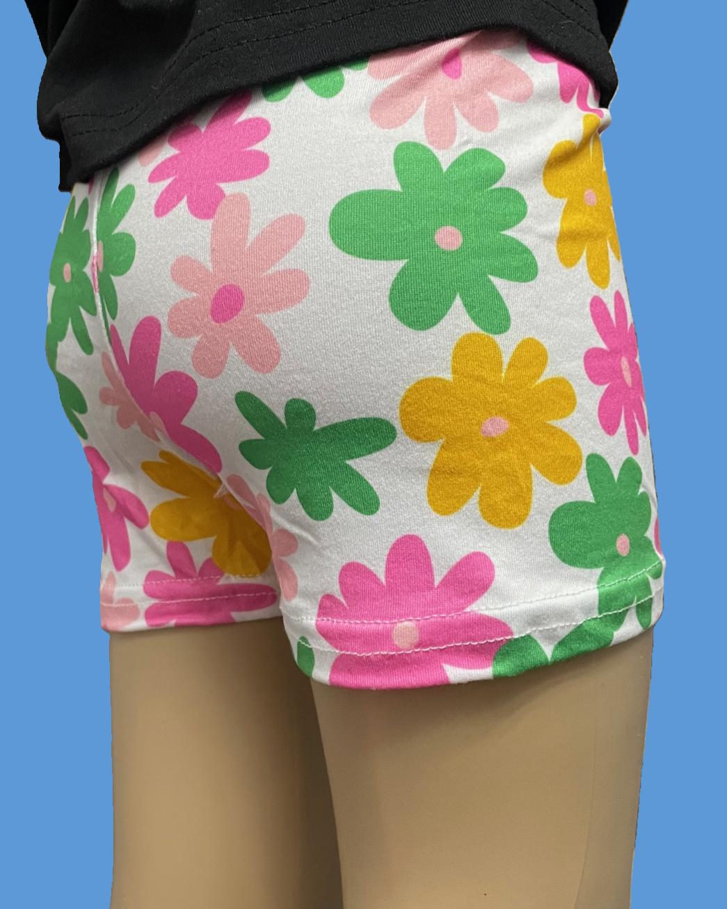Girls flower design Summer shorts