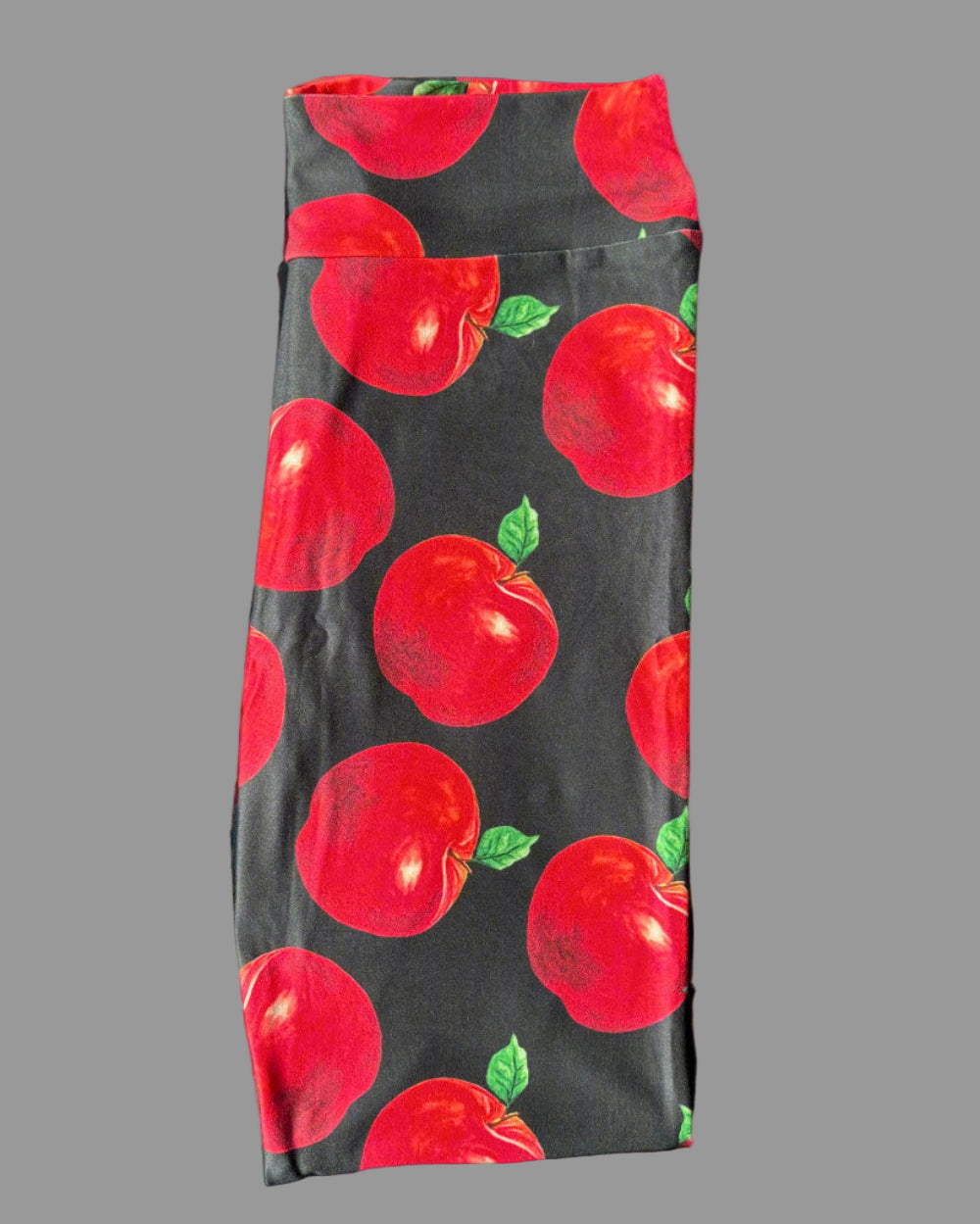 Apple design full length stretch leggings