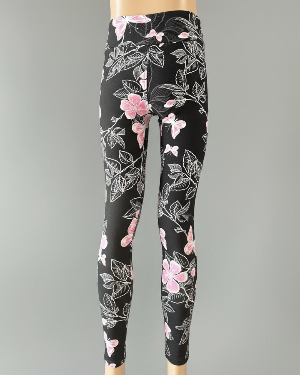 Flower & butterfly patterned leggings