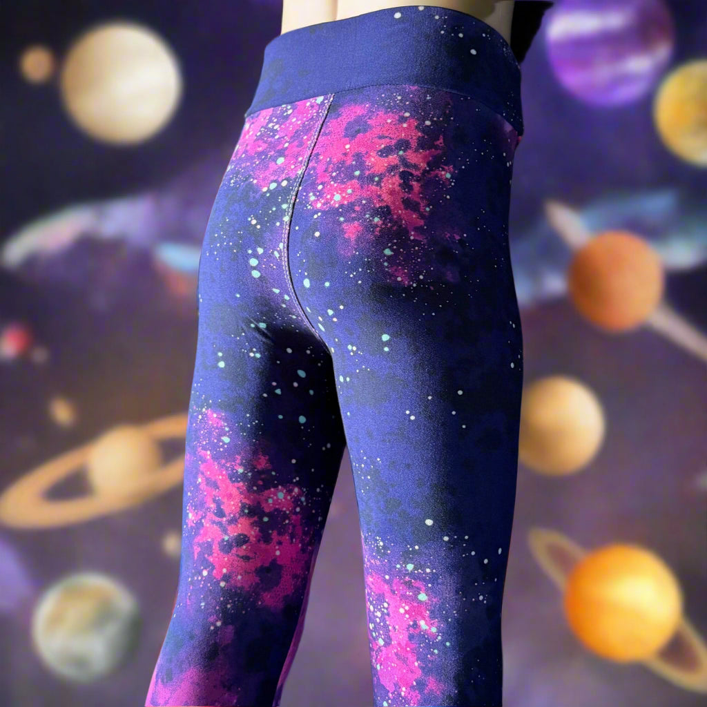 Cosmos design full length stretch leggings