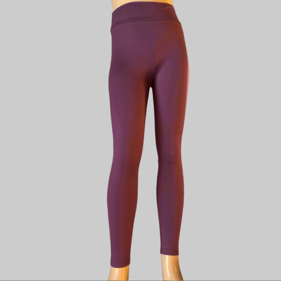 Solid colour, soft, stretch leggings in black, green, navy, grey, orange, pink, fuchsia, purple and more!