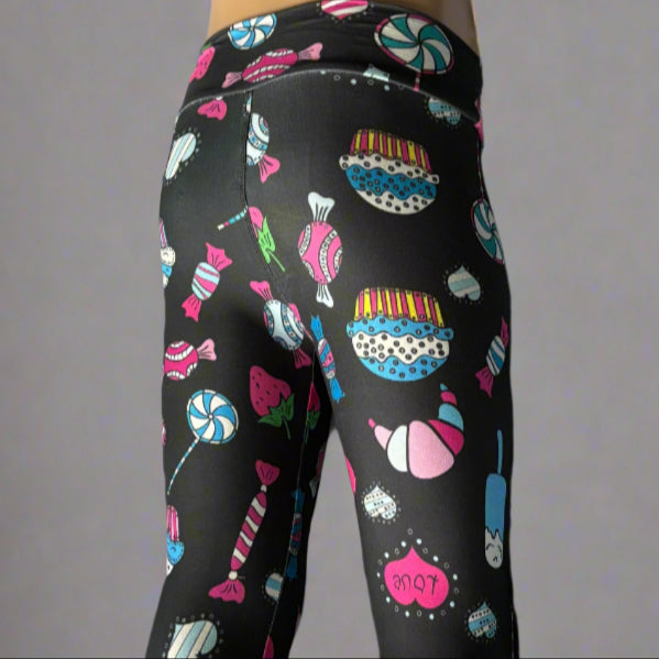 Sweets design full length stretch leggings