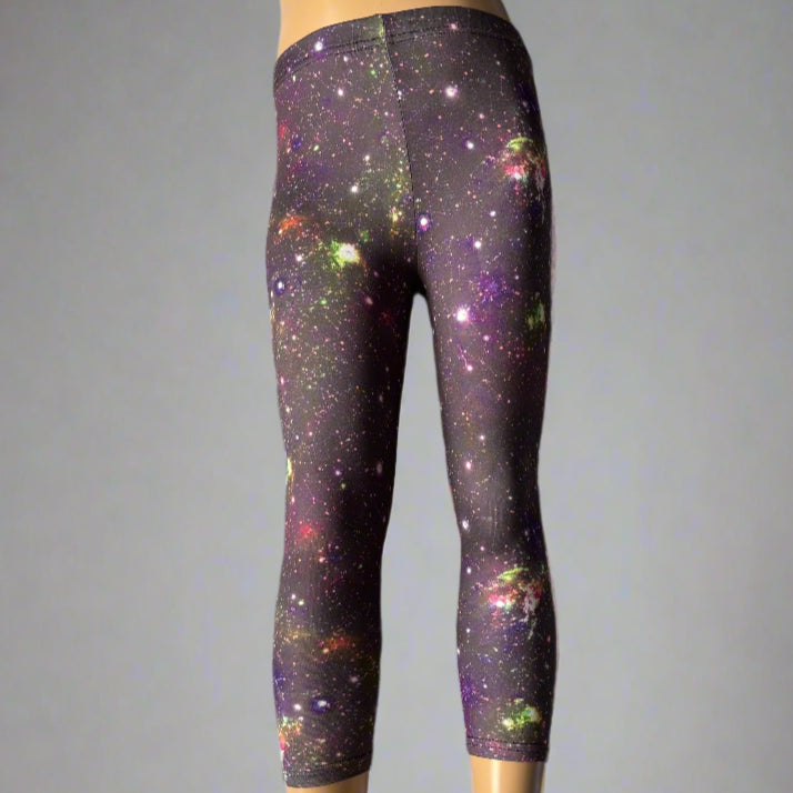 Night Skies design full length, stretch leggings