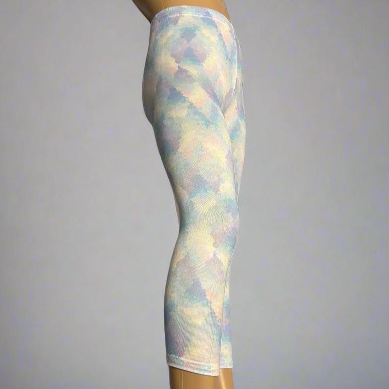 Pastels design full length stretch leggings