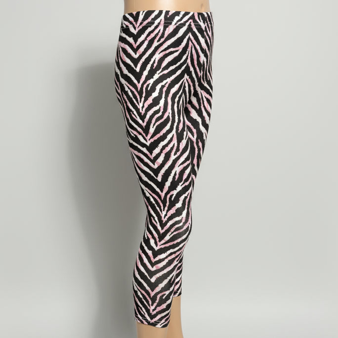 Pink tiger stripe leggings