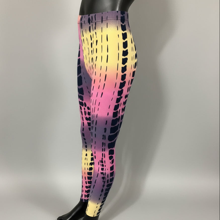 Jazzy design full length stretch leggings