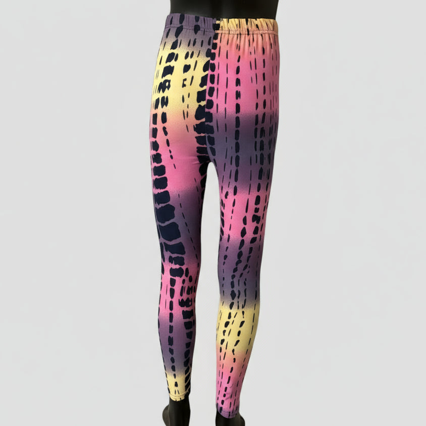 Jazzy design full length stretch leggings