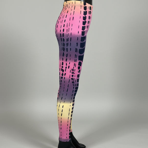 Jazzy design full length stretch leggings