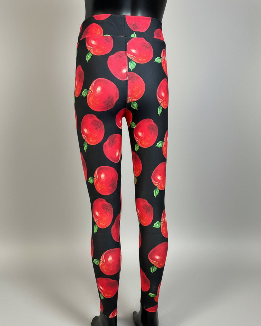 Apple design full length stretch leggings