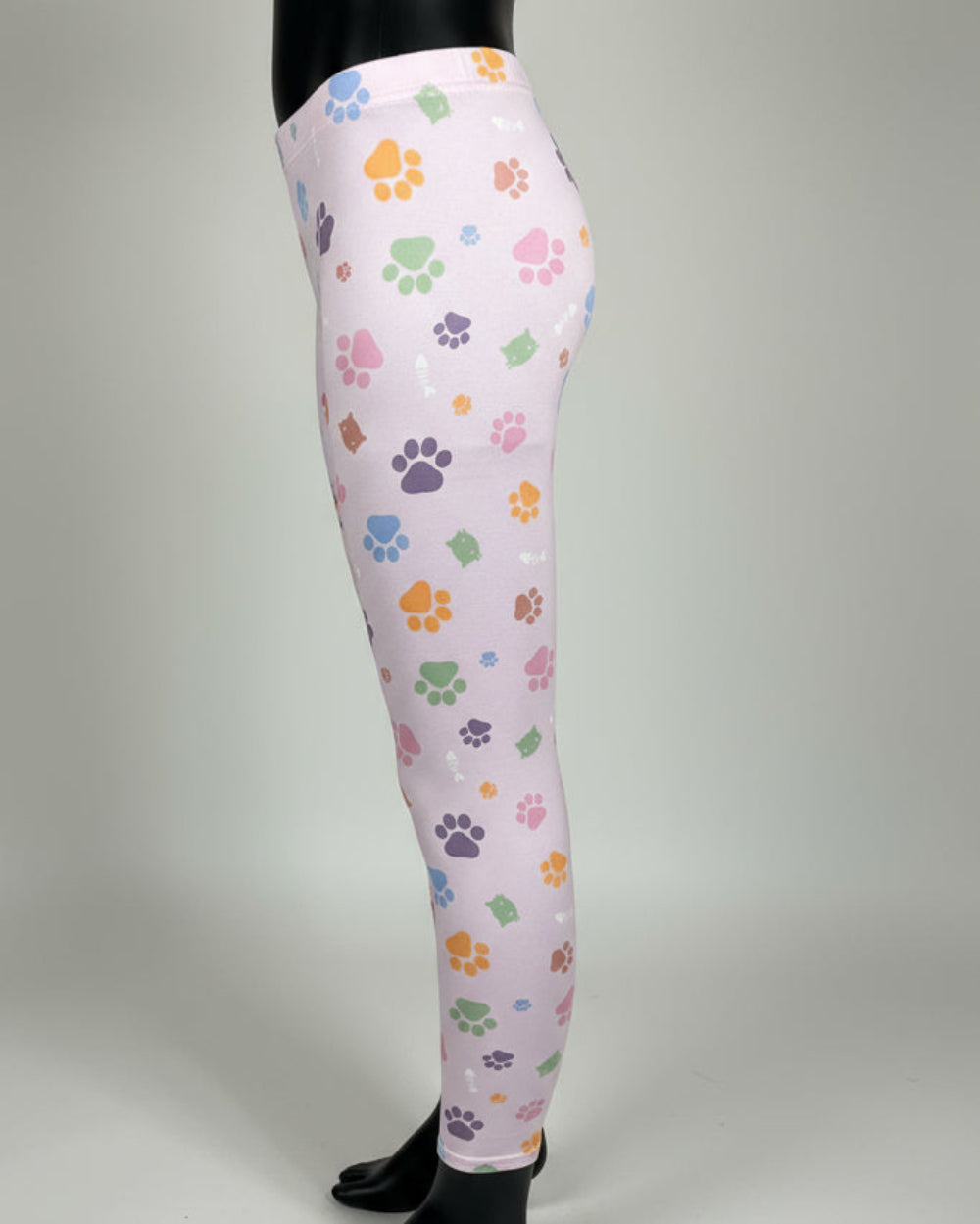 Lilac cat girl full length leggings