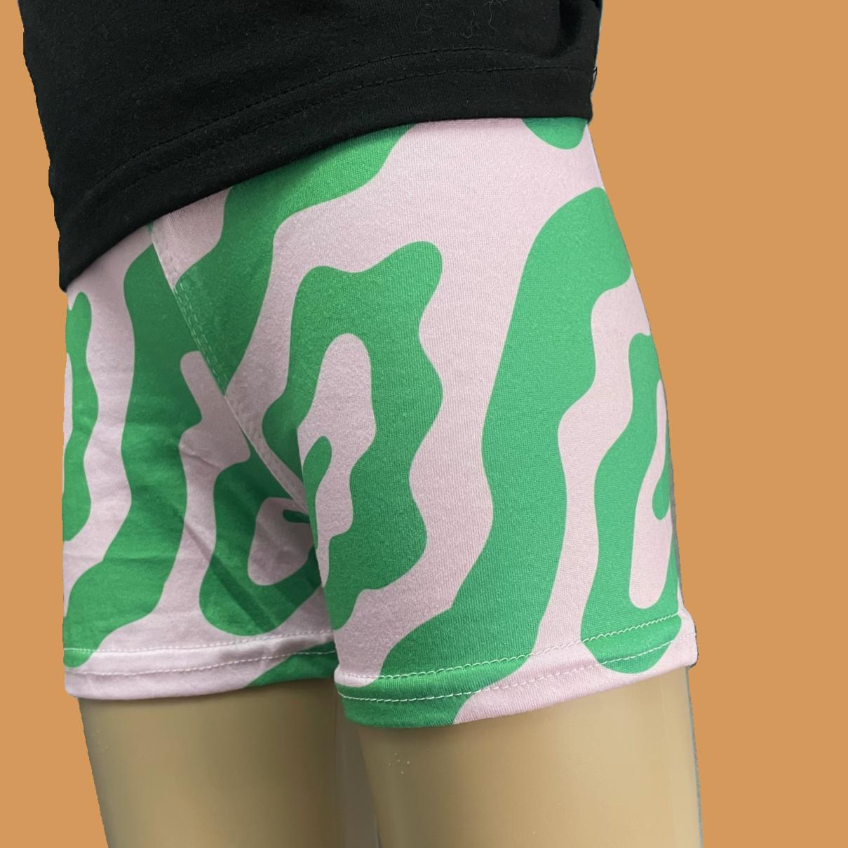 Pink & green summer shorts