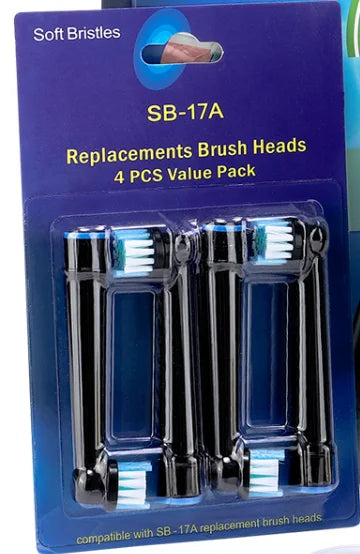 Electric Smart Rotating Timing Toothbrush, Rechargeable Rotary Toothbrush with 4 Heads, 5 Modes Setting Teeth Whitening Oral Car