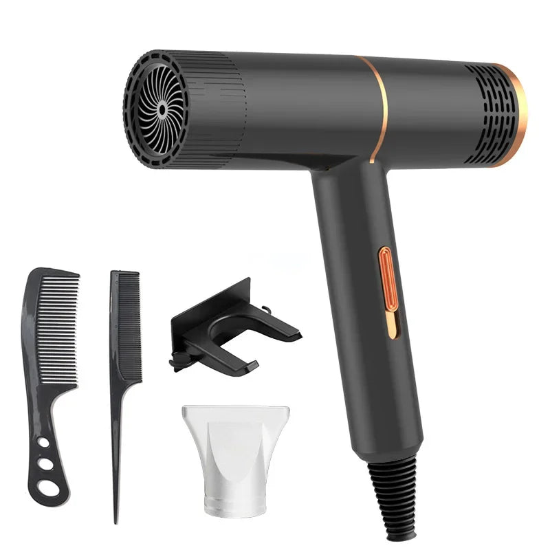 Hair Dryer Professional Negative Ionic Blower High-speed Electricturbine Drier Constant Temperature Quickdrying Hair Tool 2025