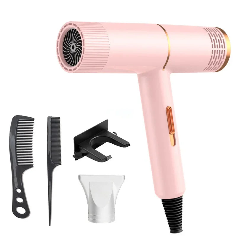 Hair Dryer Professional Negative Ionic Blower High-speed Electricturbine Drier Constant Temperature Quickdrying Hair Tool 2025