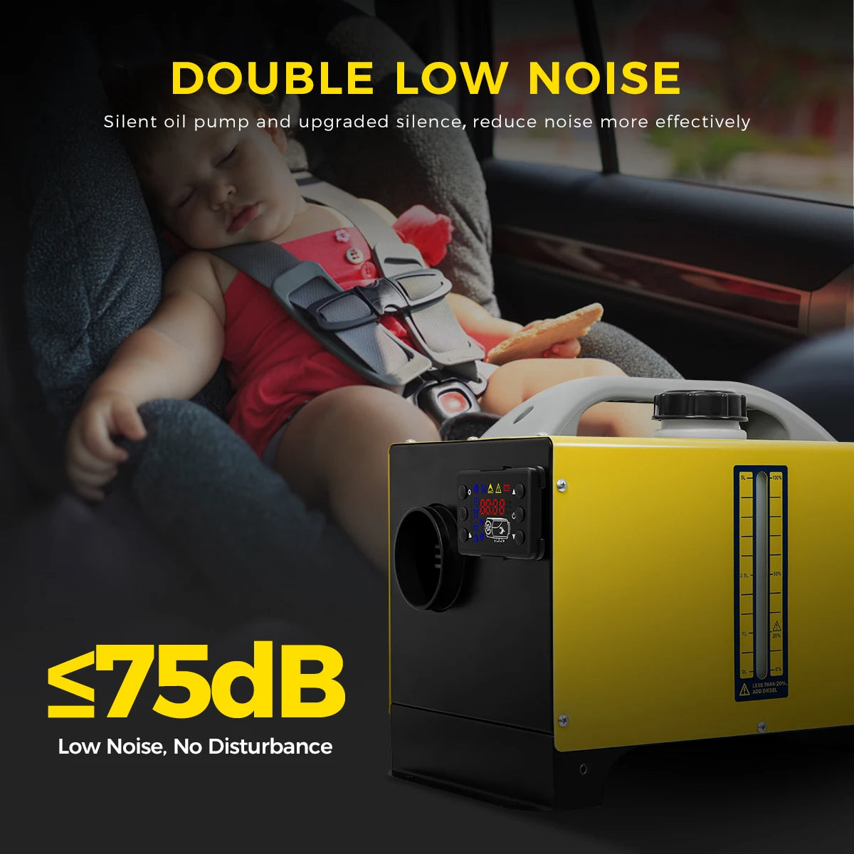 Diesel Heater 8KW 12V 24V Diesel Air Heater with LCD Panel and Remote Control Parking Heater Low Noise for Truck Trailer Boat