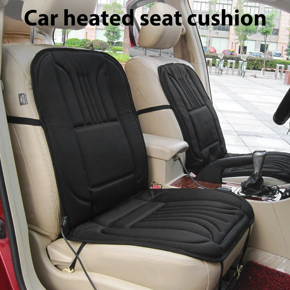 Car heated seat cushion 12V Heated Car Seat Cover Universal Warm Seat Heating Pad Winter Warmer Seat Heating Covers Car Accessor