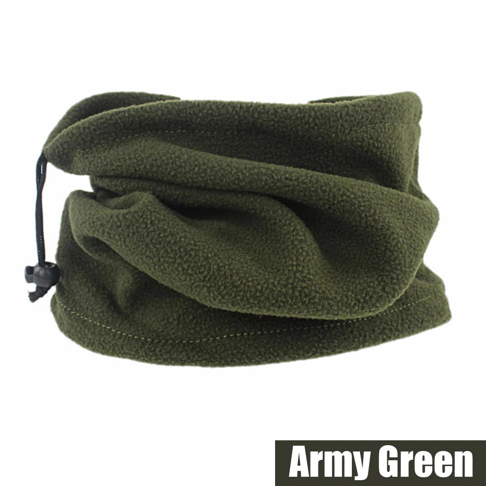 Neck Warmer Fleece Black Cycling Winter Adults Snood Mask Scarf Tube Face Unisex