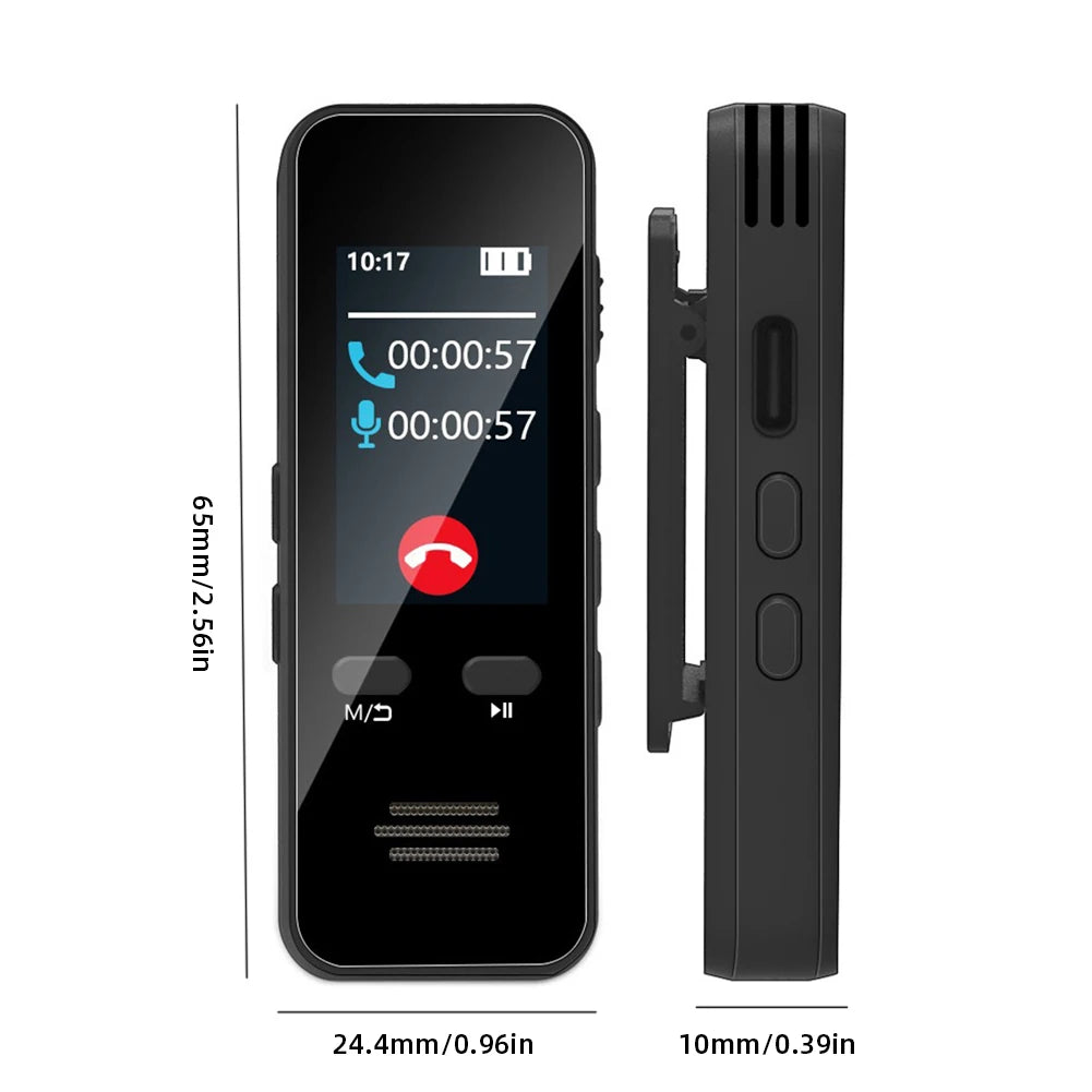 Voice Activated Tape Recorder Bluetooth-Compatible Noise Reduction Sound Recorder Phone Call Recording Pen for Lectures Meetings