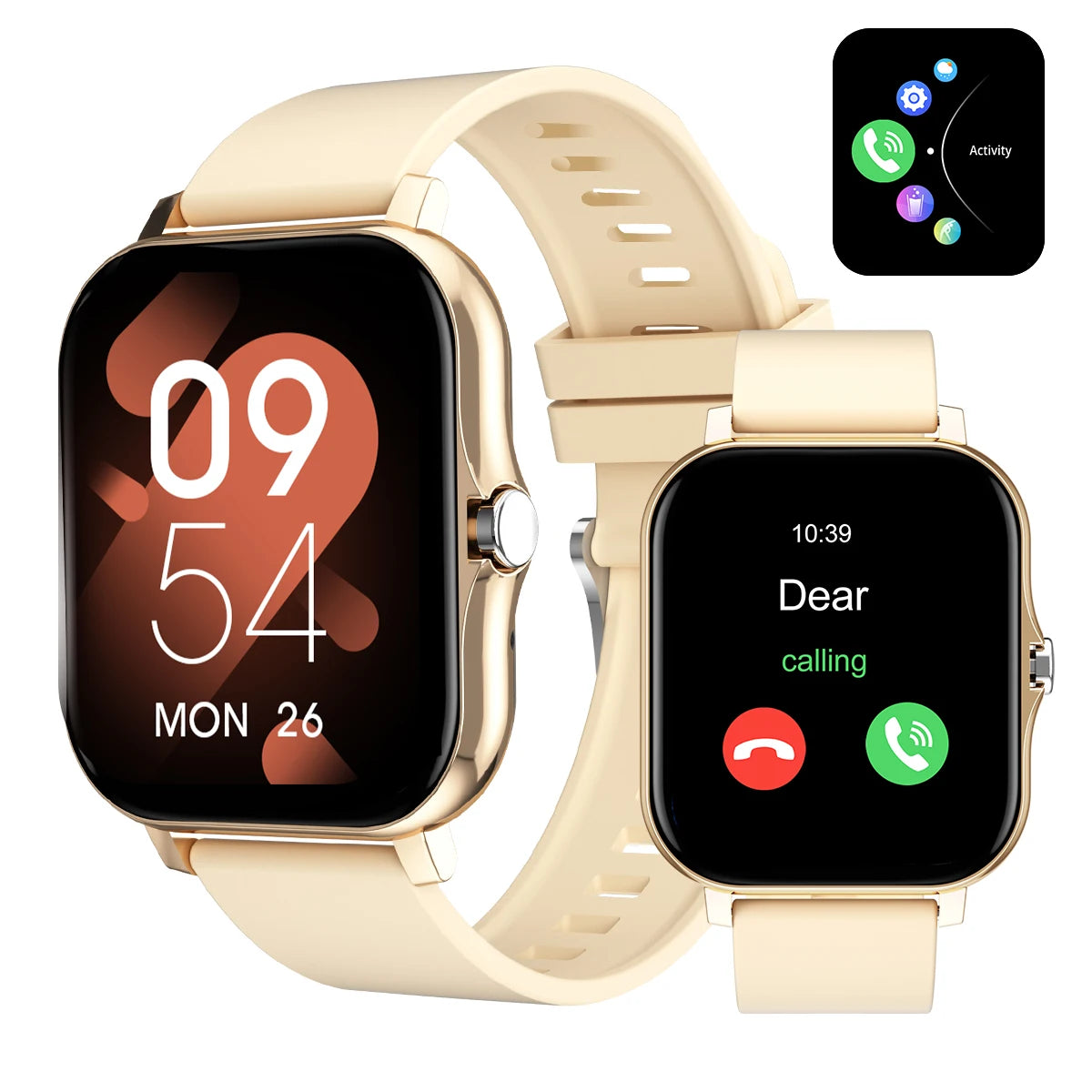 New smartwatch, can answer and make calls, has call reminder and rejection function, compatible with Android and iPhone