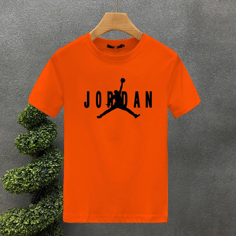 Men's Sports Short Sleeve T-shirt Graphic Sports Michael Men's and Women's Crew Neck Printed T-shirt