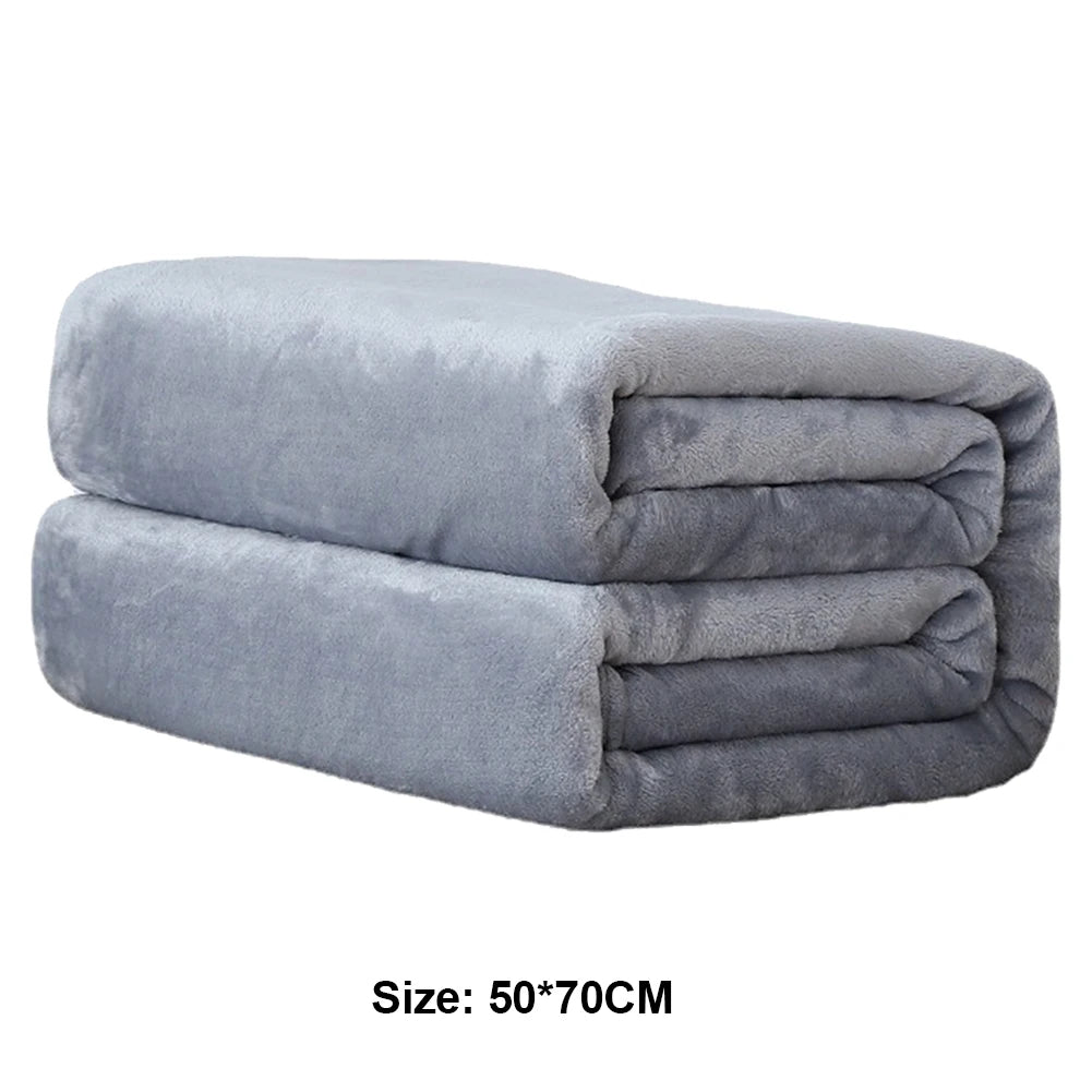 1-10PCS Flannel Fleece Blanket Winter Cozy Soft Blankets Multifunctional Farley Plush Blanket Cover Thermal Mat For Home Office