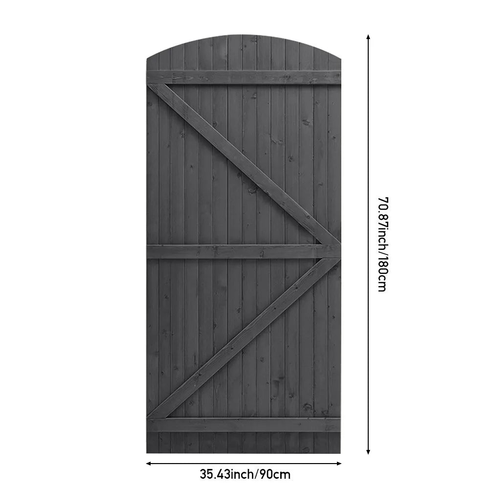【Breeins】Outdoor antiseptic wood courtyard fence door garden courtyard entrance guardrail with fence