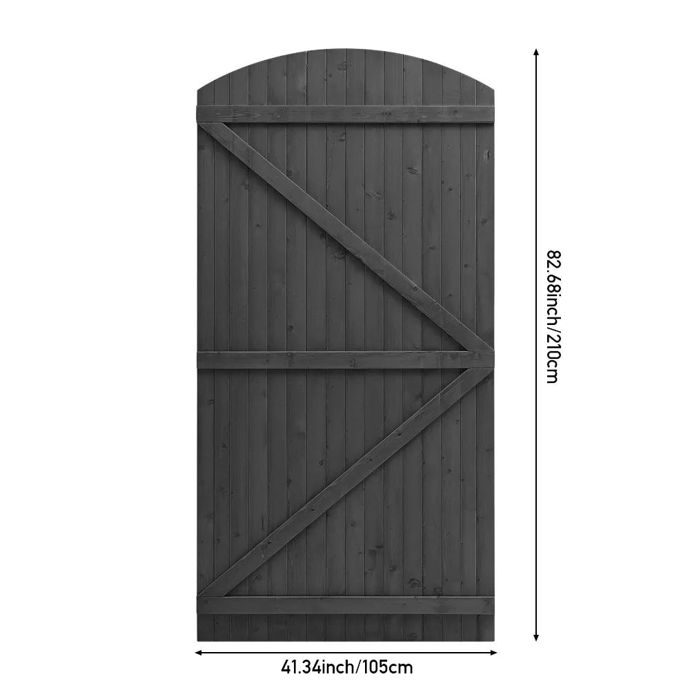 【Breeins】Outdoor antiseptic wood courtyard fence door garden courtyard entrance guardrail with fence