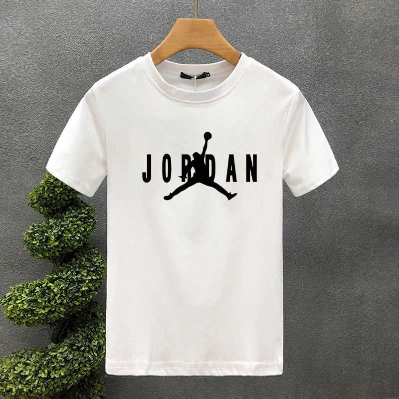 Men's Sports Short Sleeve T-shirt Graphic Sports Michael Men's and Women's Crew Neck Printed T-shirt