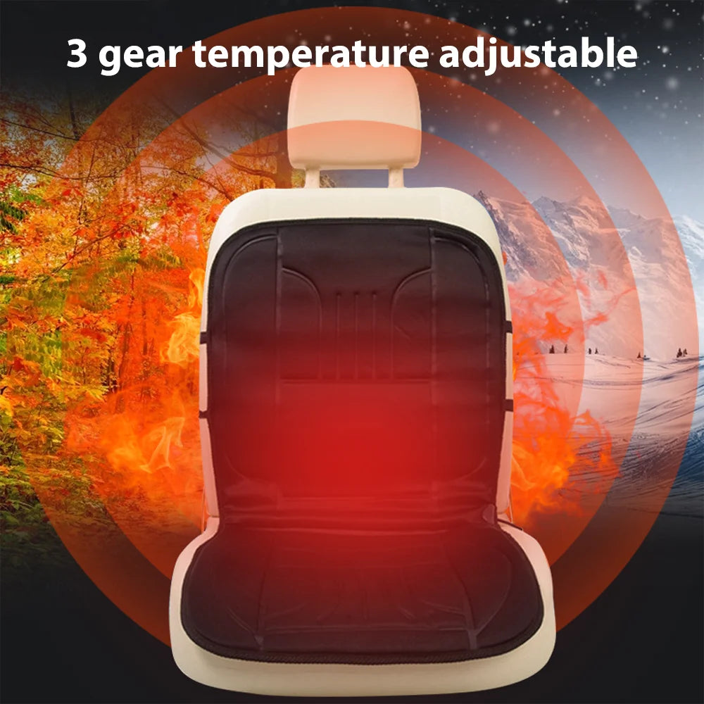 Car heated seat cushion 12V Heated Car Seat Cover Universal Warm Seat Heating Pad Winter Warmer Seat Heating Covers Car Accessor