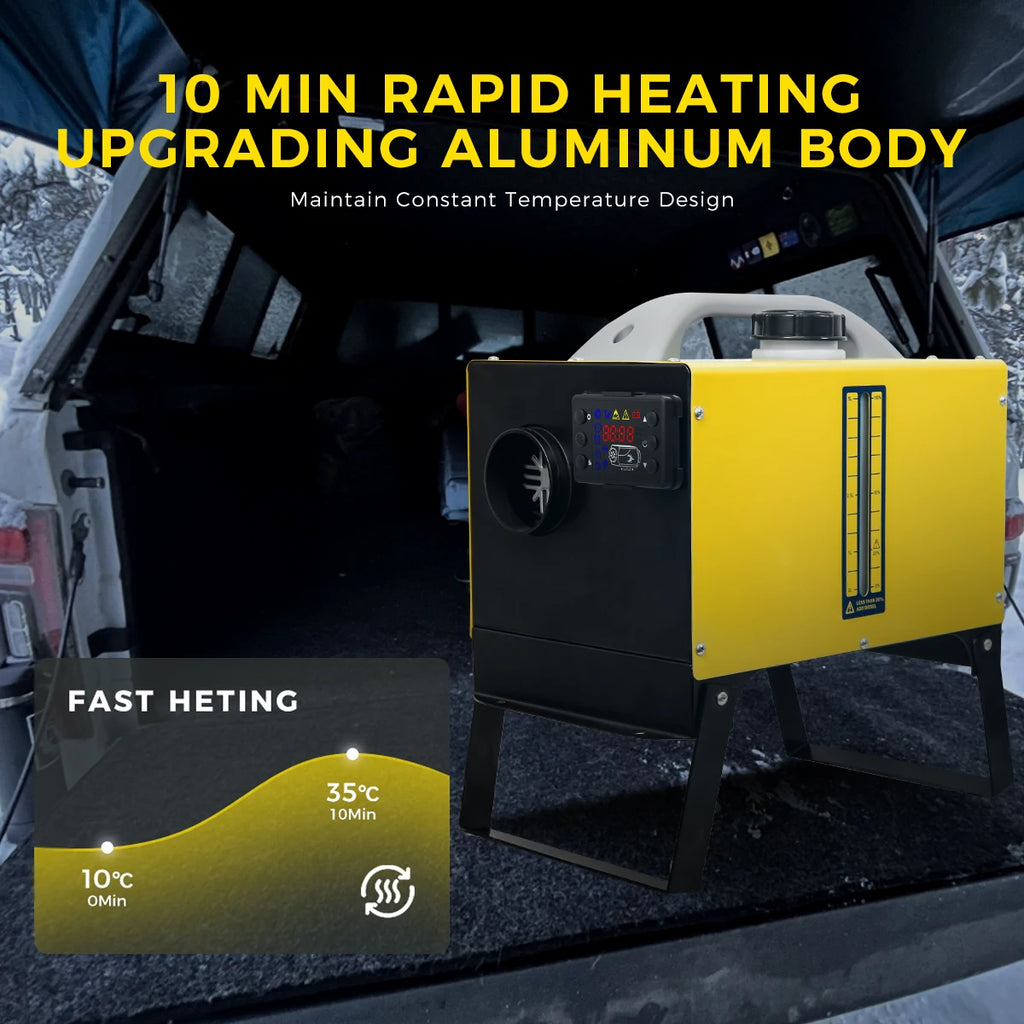 Diesel Heater 8KW 12V 24V Diesel Air Heater with LCD Panel and Remote Control Parking Heater Low Noise for Truck Trailer Boat
