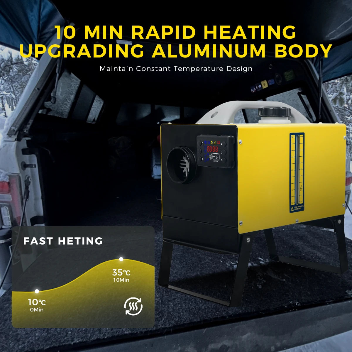 Diesel Heater 8KW 12V 24V Diesel Air Heater with LCD Panel and Remote Control Parking Heater Low Noise for Truck Trailer Boat