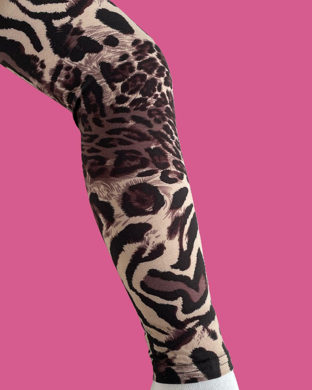 Girls safari design full length leggings