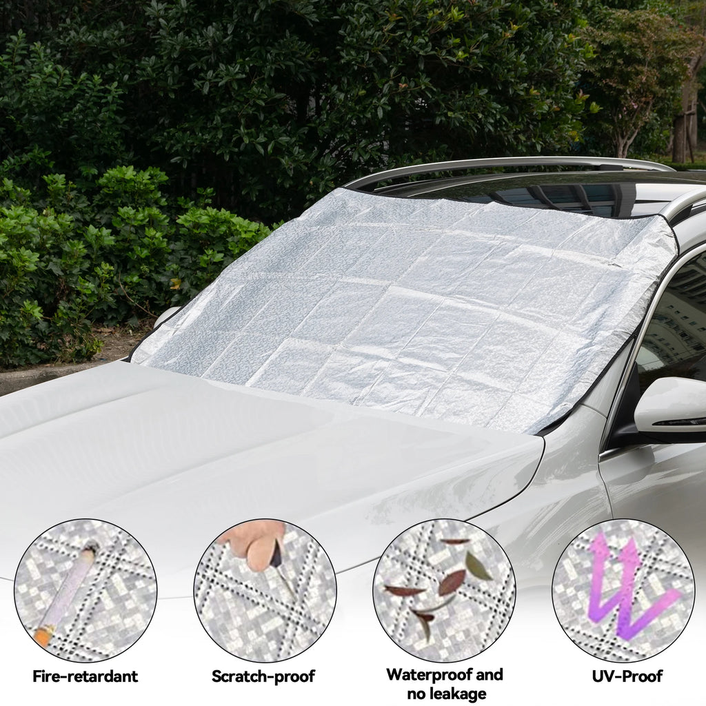 Winter Car Windshield Cover Windscreen Front Covers Anti Snow Frost Ice Shield  Sun Shade Dust Protector Heat Sun Mat Windscreen