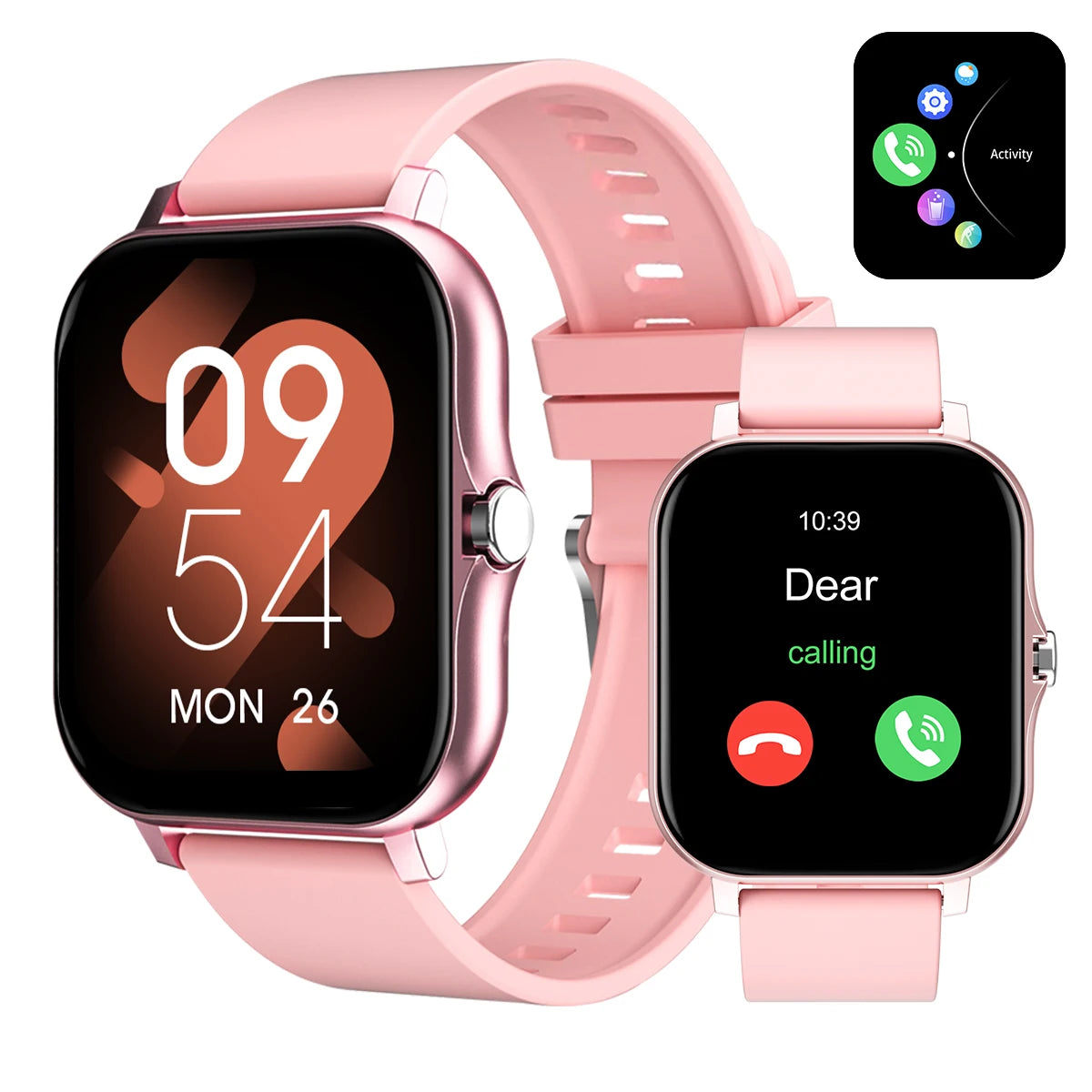 New smartwatch, can answer and make calls, has call reminder and rejection function, compatible with Android and iPhone