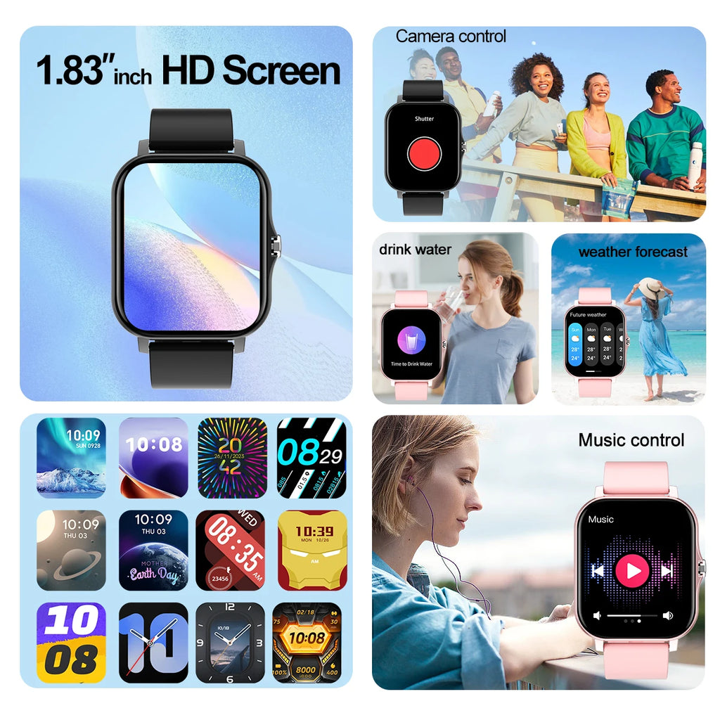 New smartwatch, can answer and make calls, has call reminder and rejection function, compatible with Android and iPhone