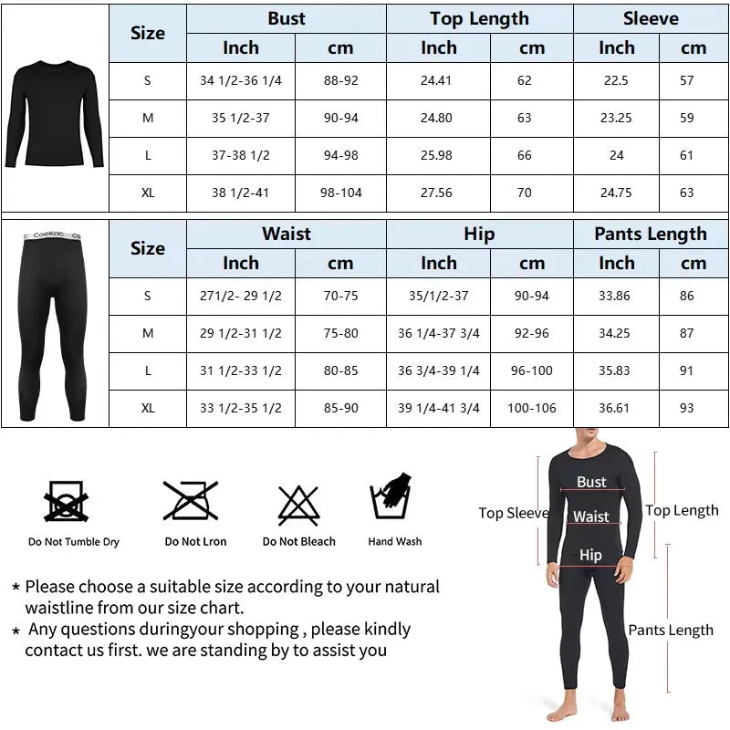 Mens Underwear Winter Long Sleeve Thermal Underwear Thick Fleece T-shirt Round Neck Slim Bottoming Shirt and Pants White