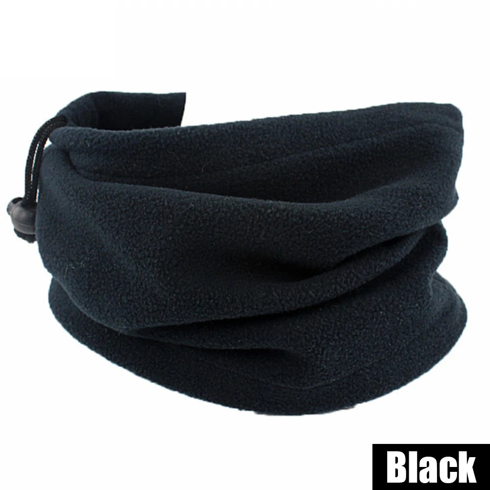 Neck Warmer Fleece Black Cycling Winter Adults Snood Mask Scarf Tube Face Unisex