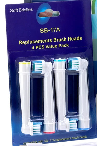 Electric Smart Rotating Timing Toothbrush, Rechargeable Rotary Toothbrush with 4 Heads, 5 Modes Setting Teeth Whitening Oral Car