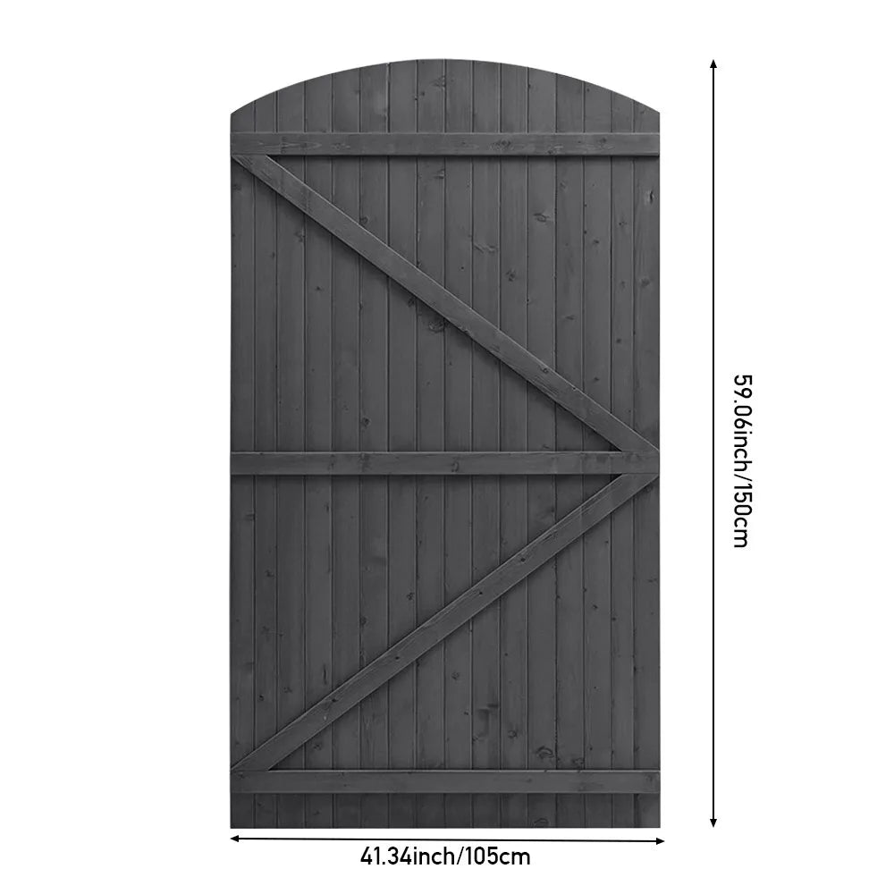 【Breeins】Outdoor antiseptic wood courtyard fence door garden courtyard entrance guardrail with fence