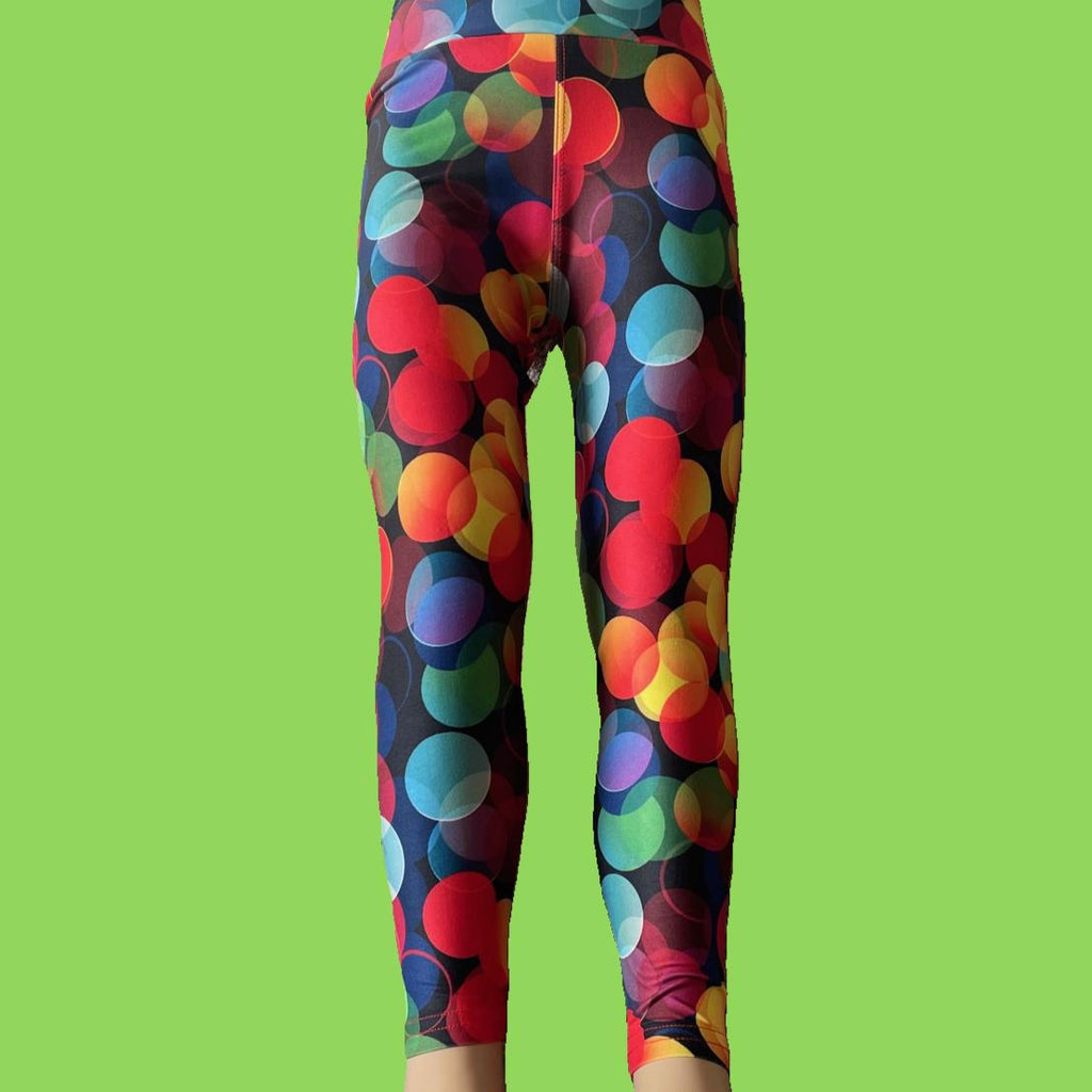 Girls 'sunspot' design full length leggings