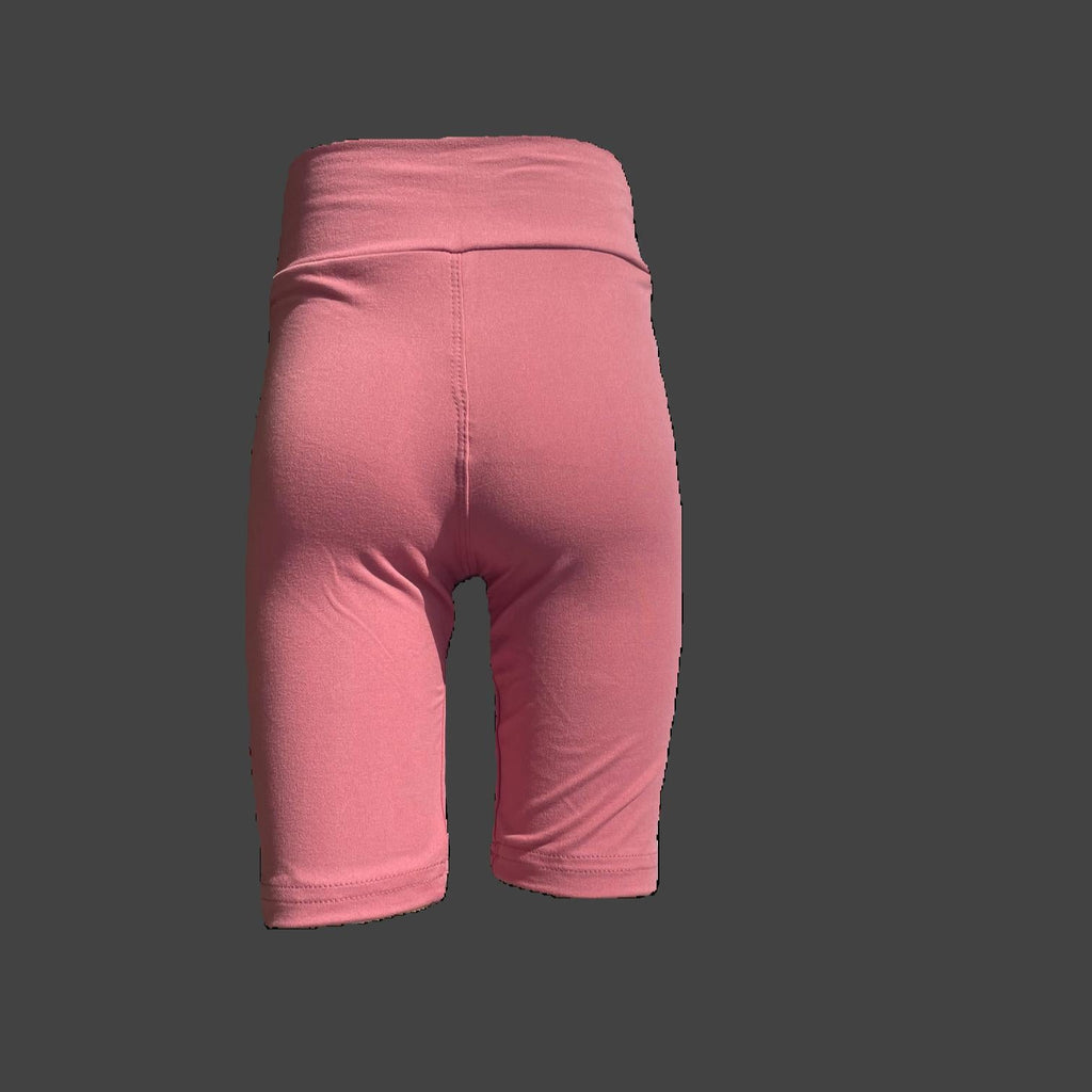 Dusk rose solid colour Bermuda shorts